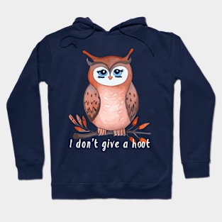 I don't give a hoot, owl lover gift Hoodie